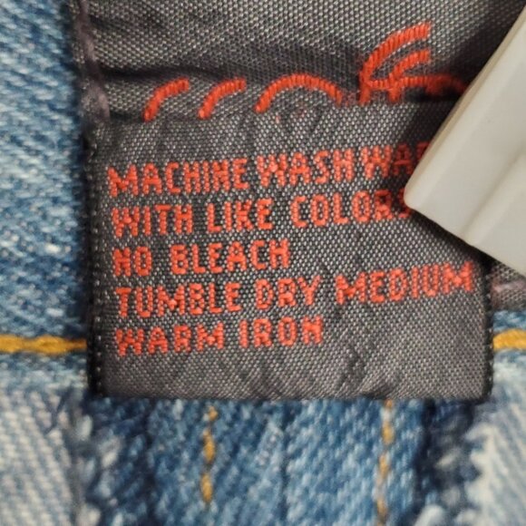 Geoffrey Hunter Size L Skirt Midi Flared Denim Beaded Cowgirl Western VTG 80s - Picture 10 of 13